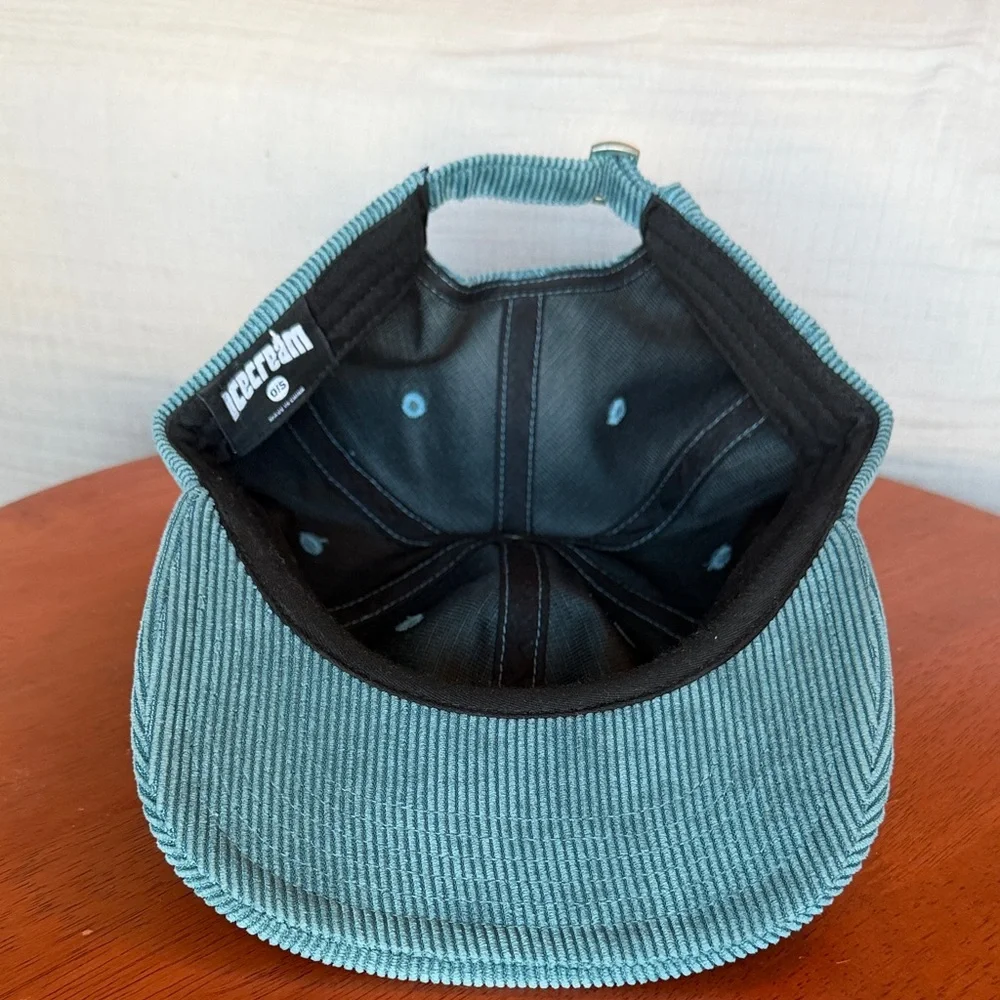 Icecream “ROCKET ”Teal Corduroy Cap - Picture 3 of 4